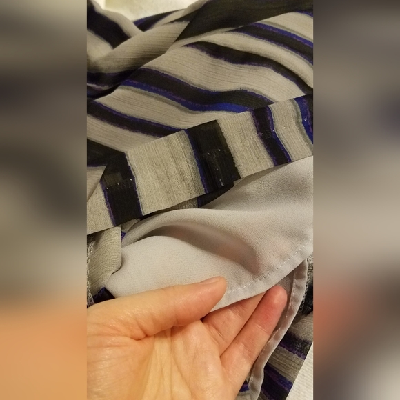 Purple/lavender striped skirt by Richard Chai for Target - Picture 5 of 8